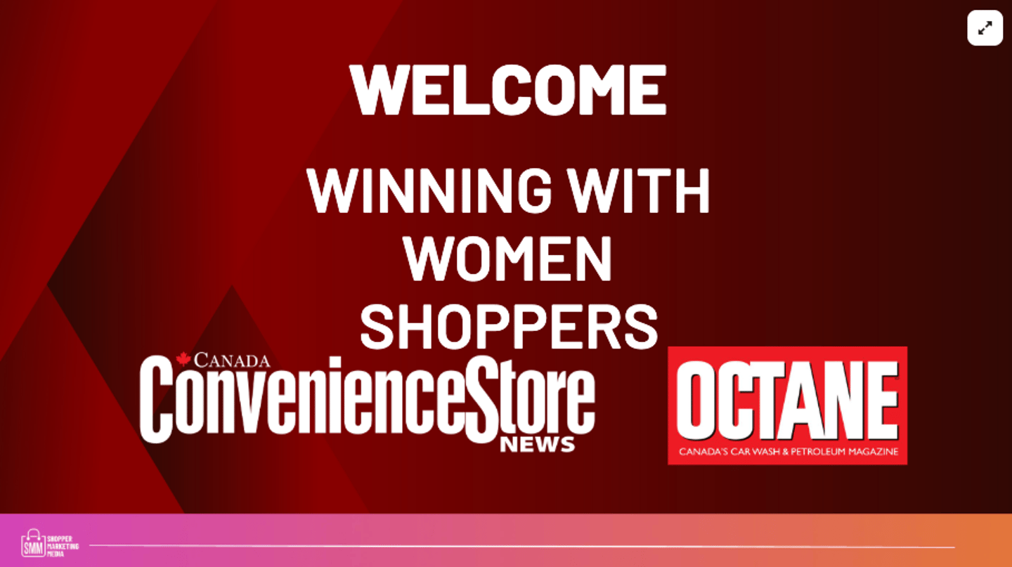 Winning with Women Shoppers opening slide