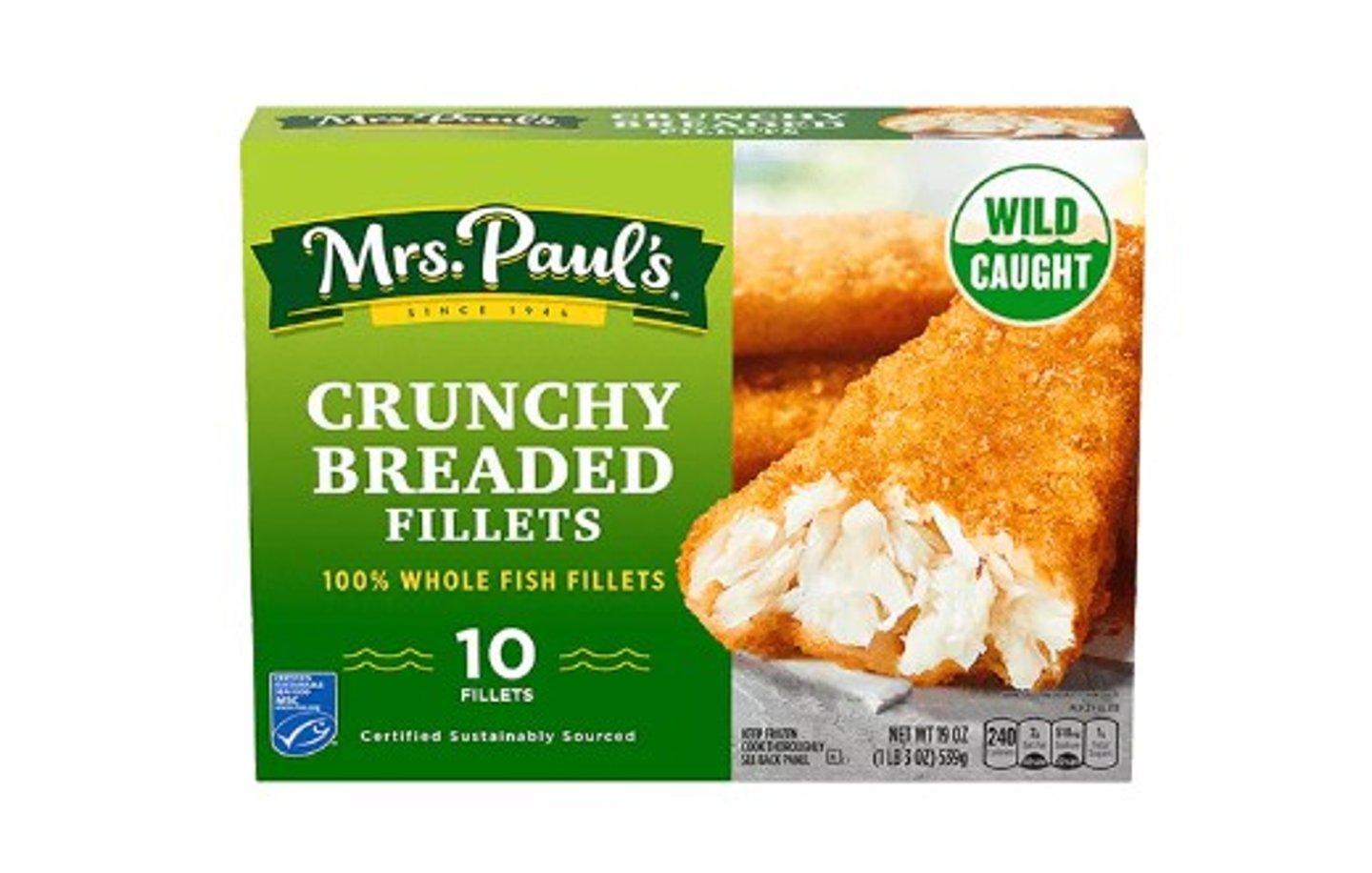 Mrs. Paul's Crunchy Breaded Fillets
