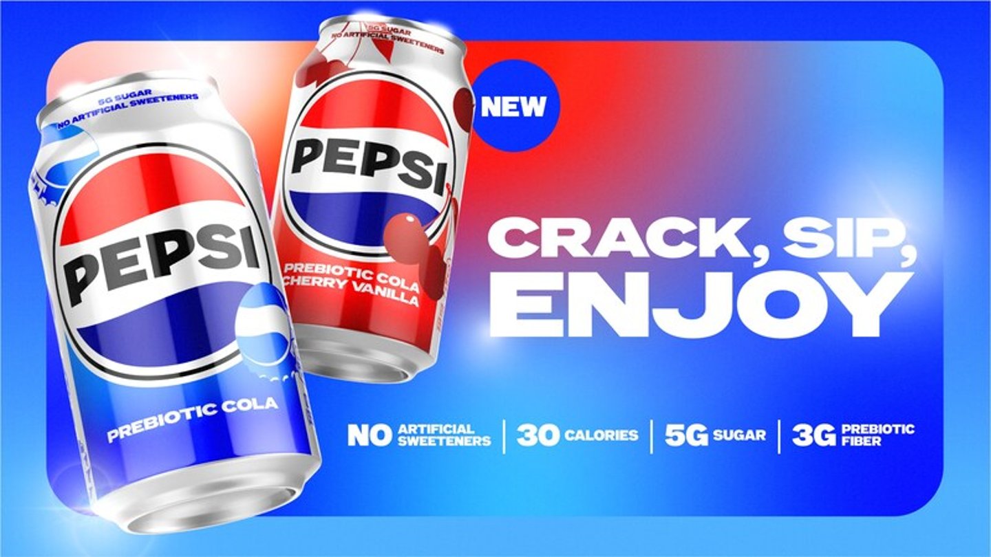 Pepsi Prebiotic Soda for North America