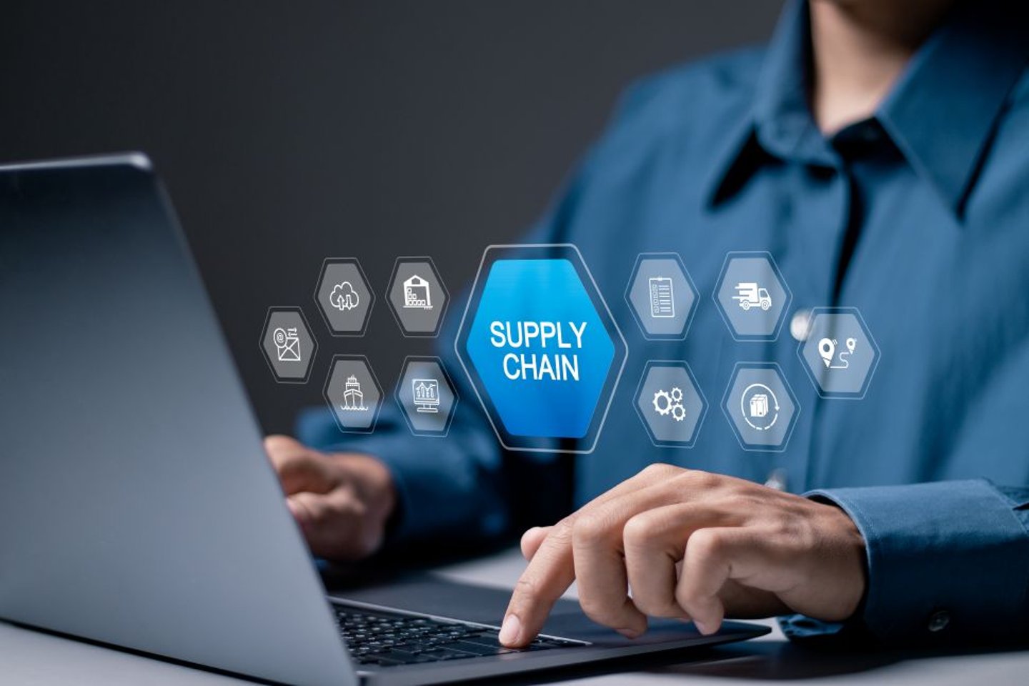 Supply chain stock image