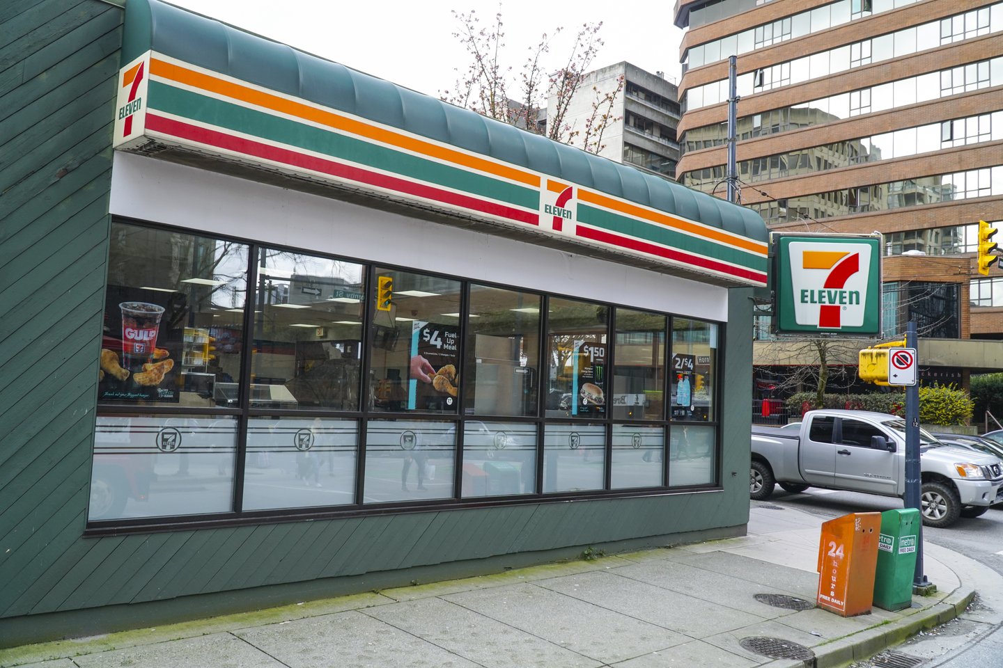 Exterior of 7-Eleven store in Vancouver