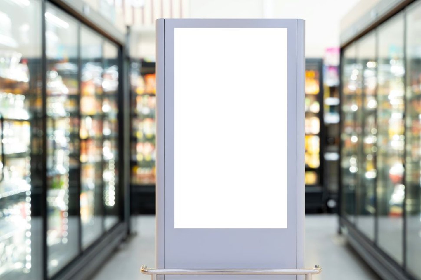 Retail Media Signage Stock Image