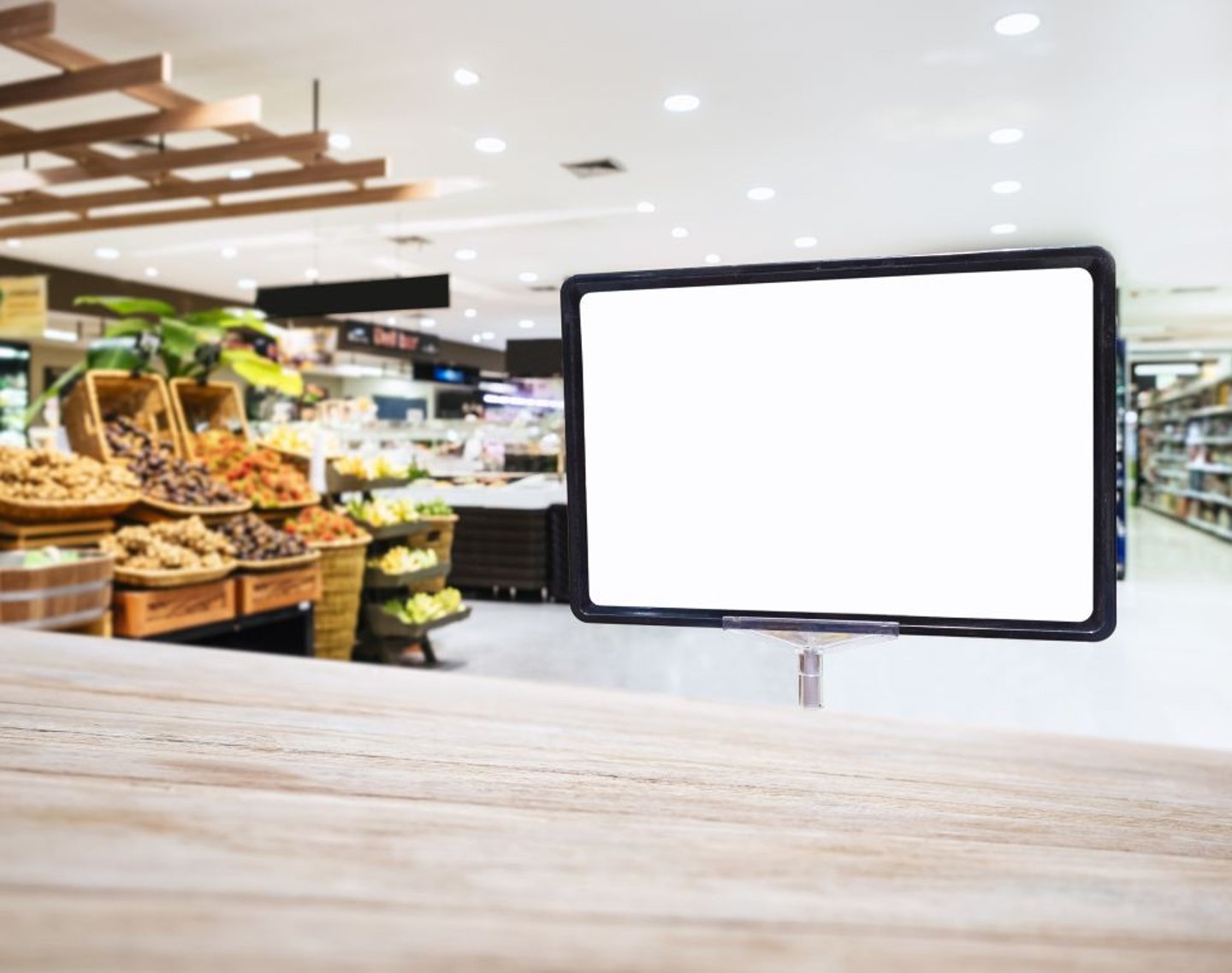 Retail Media blank screen stock image