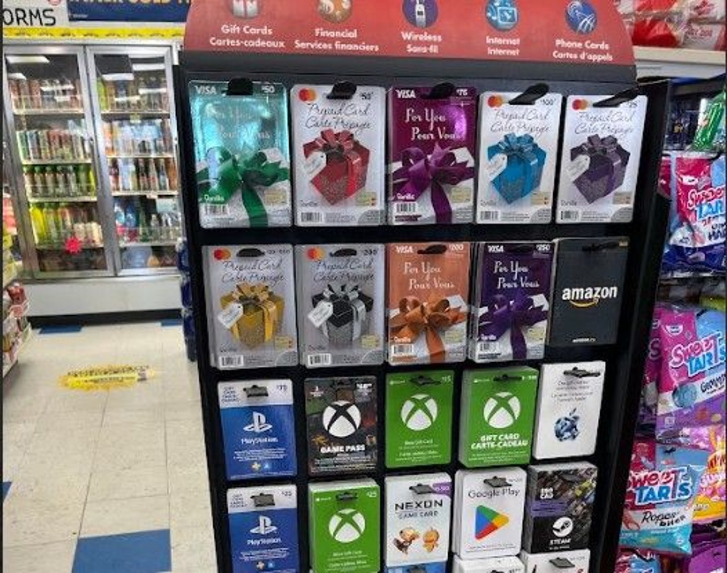 CStore Gift Card Rack