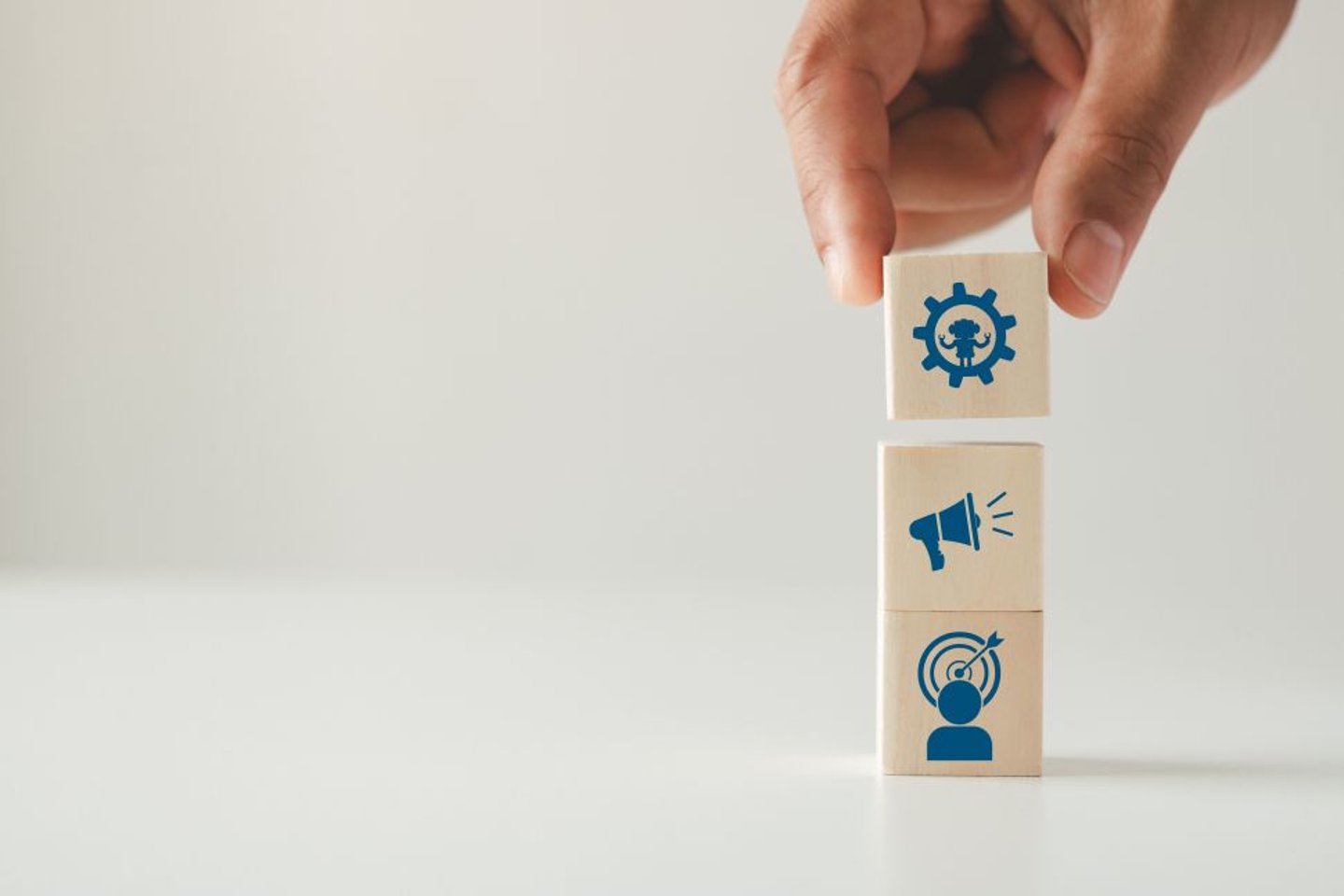 Marketing campaign stock image