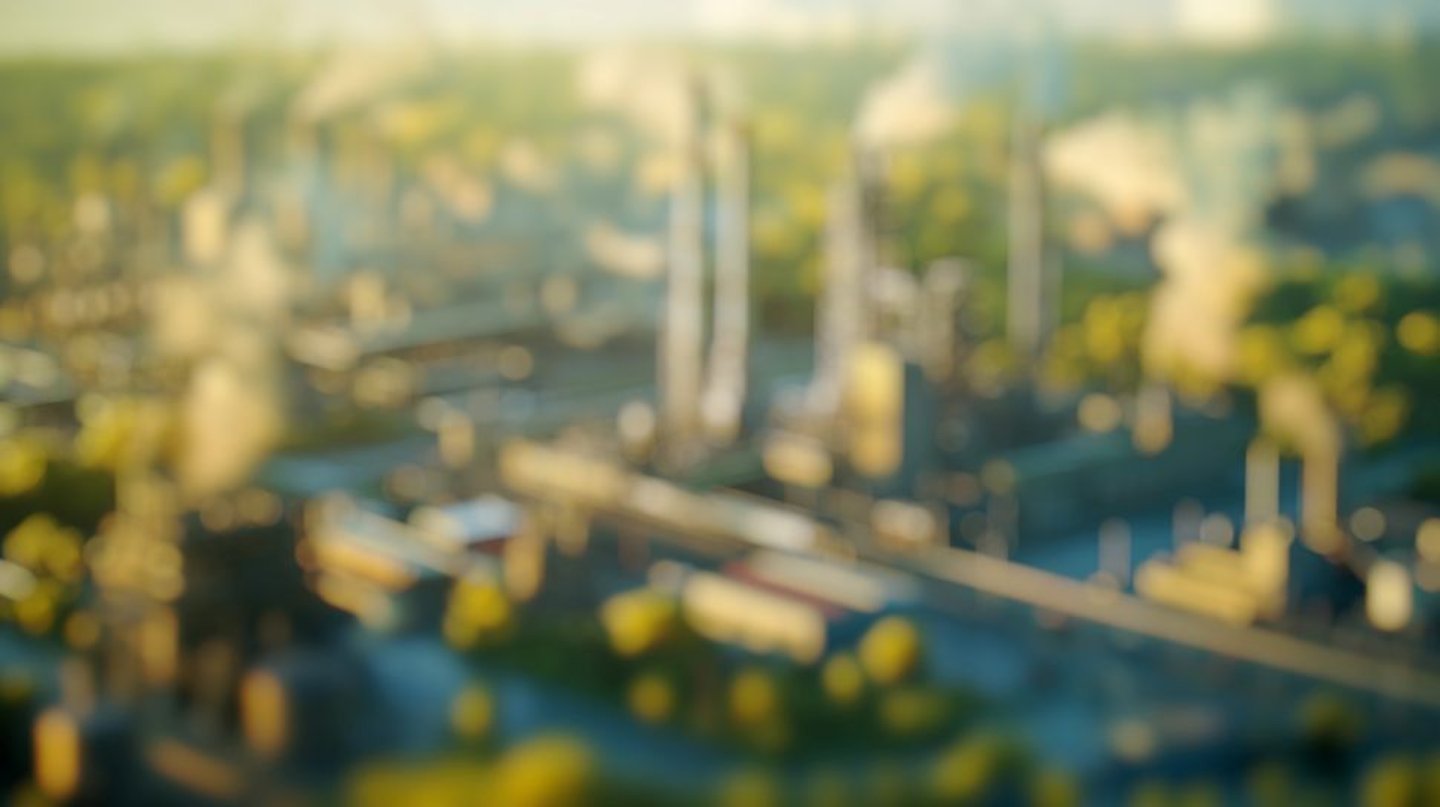 Blurred Manufacturing Complex Stock Image