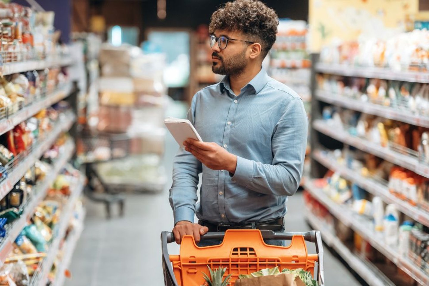Msn Shopping for Groceries stock image