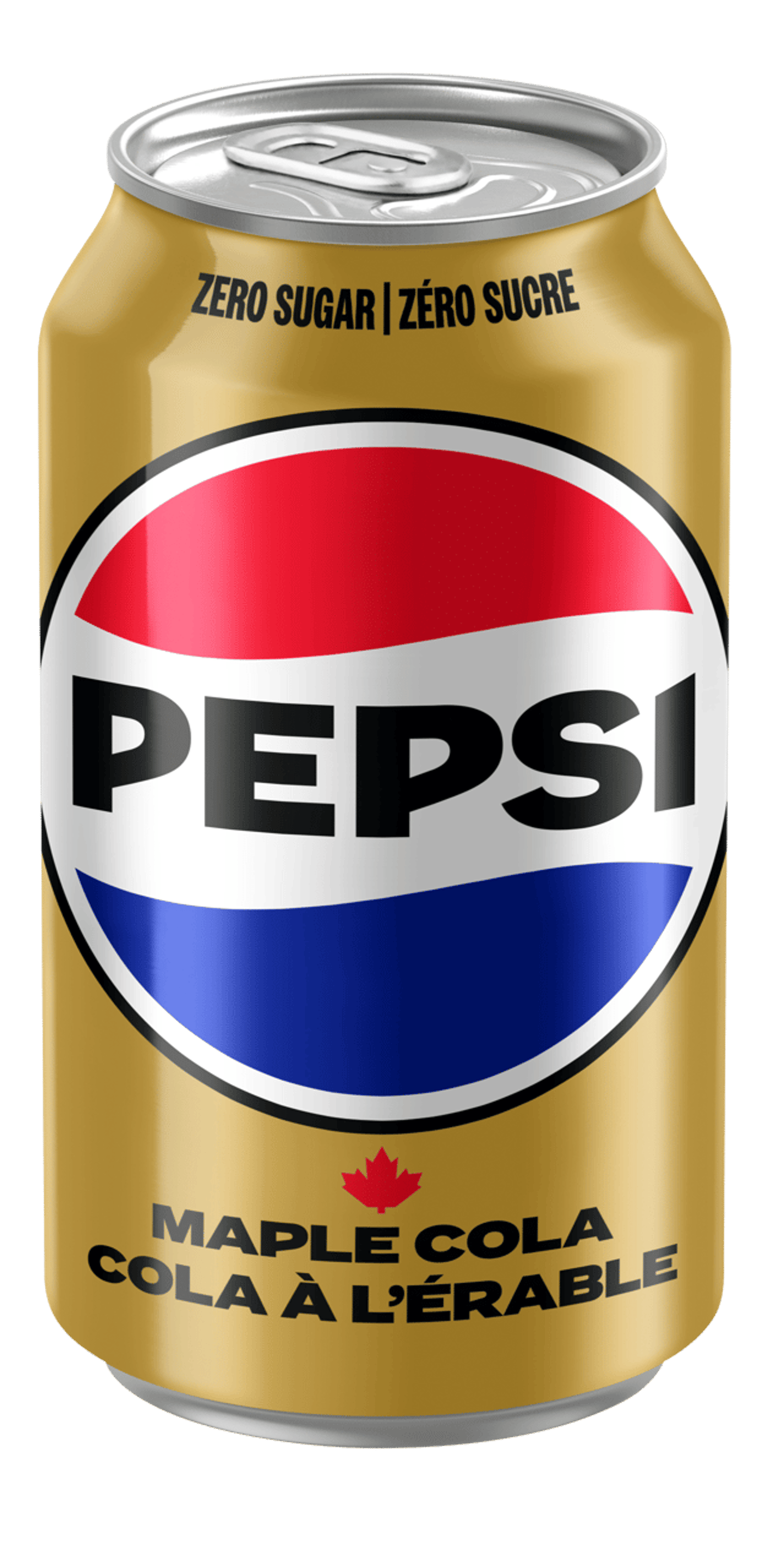 pepsi Maple Zero sugar gold can