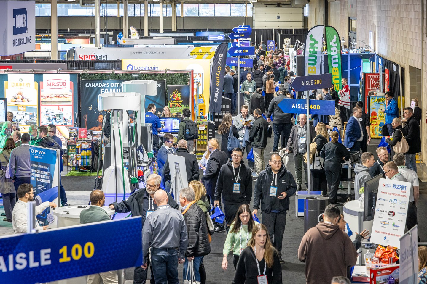 people at Carwacs trade show