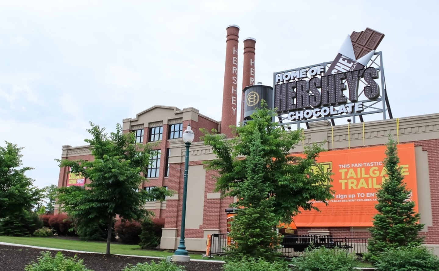 Outside view of Hershey factory in Pennsylvania.