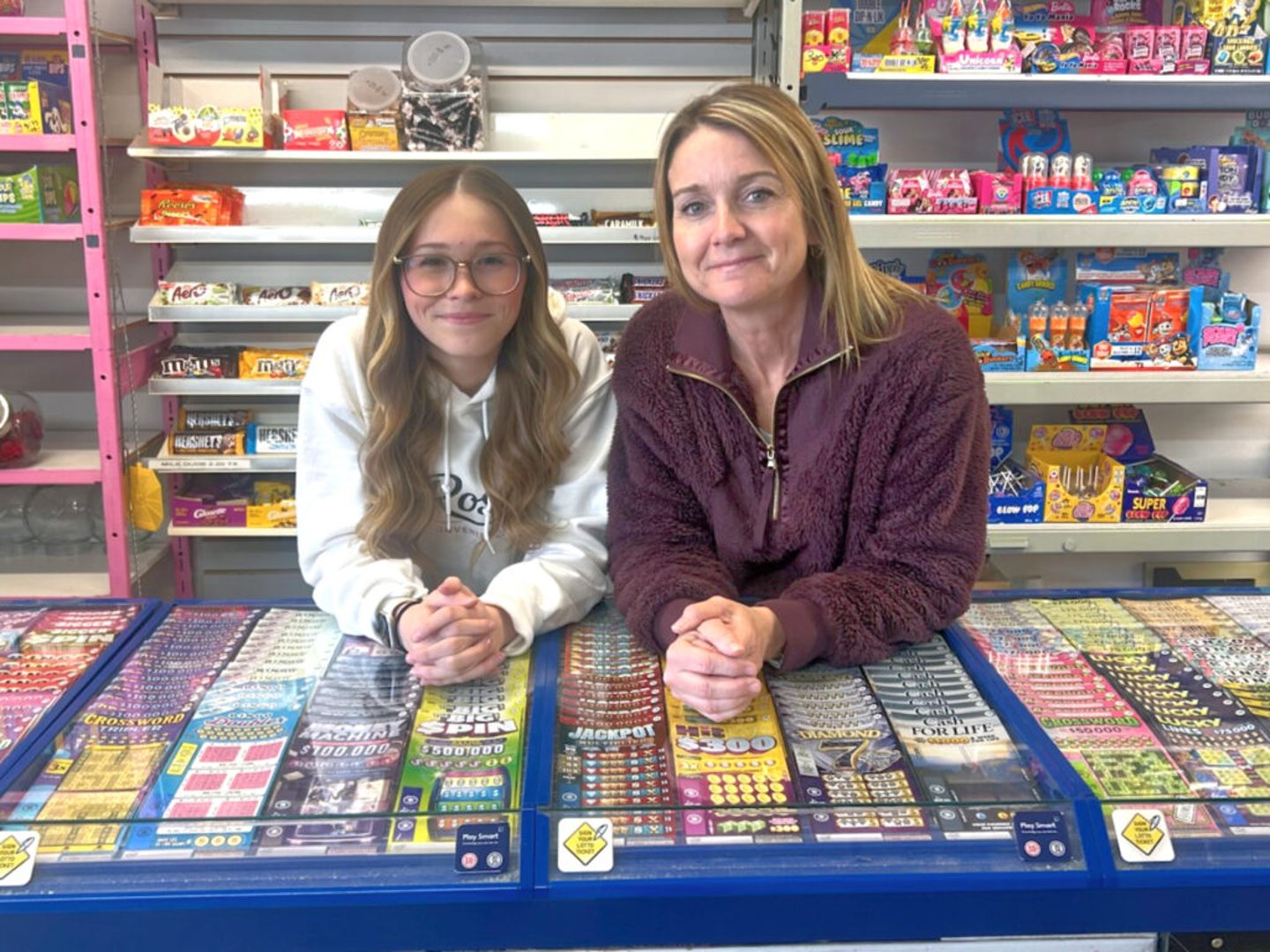 Jersey Rose, left, and Janice Neurinski, right