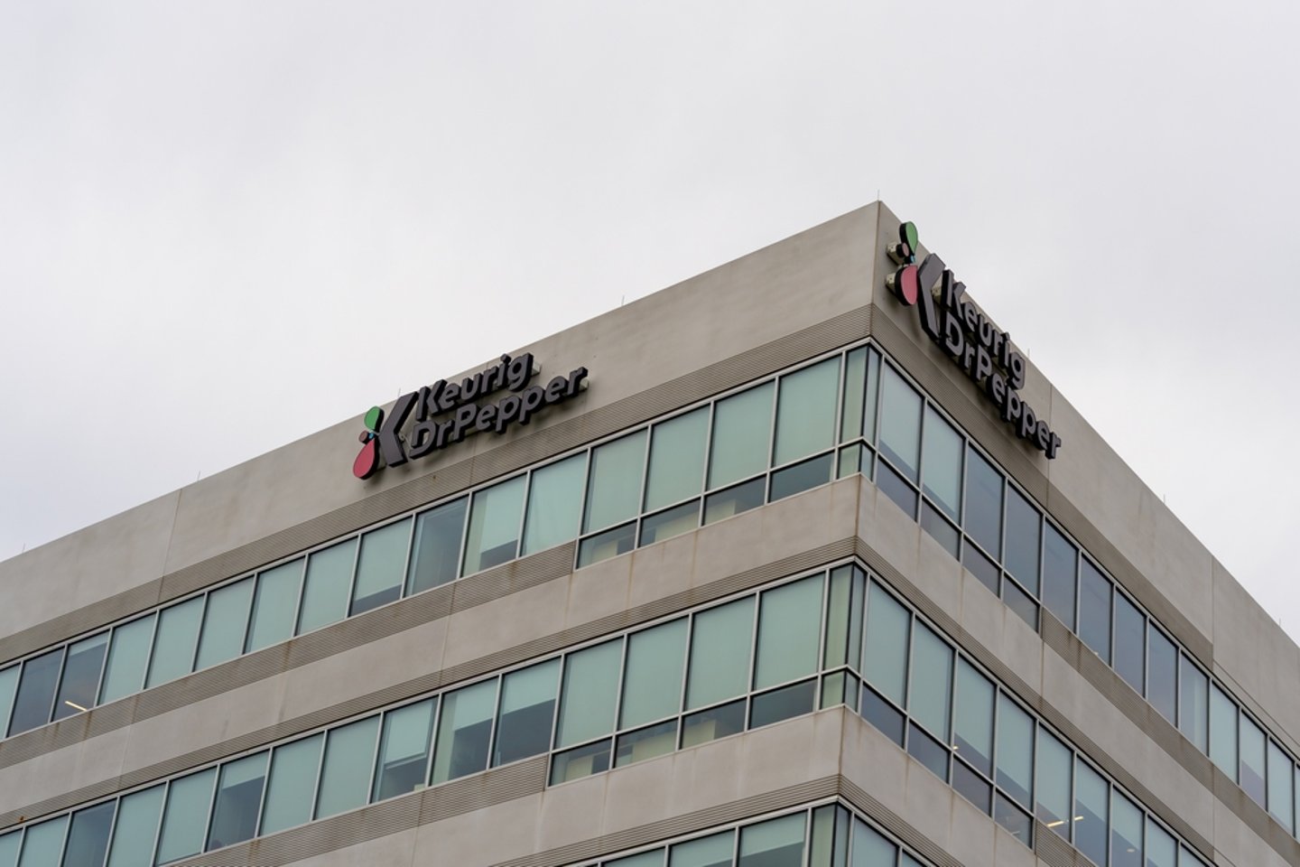 Exterior corner of Keurig Dr. Pepper building