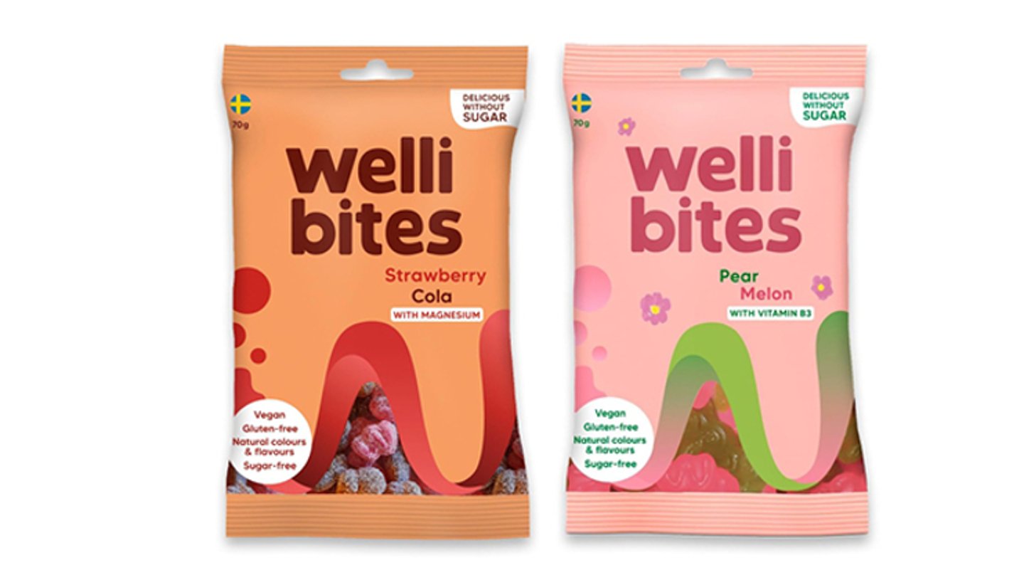 Two packages of Wellibites gummies