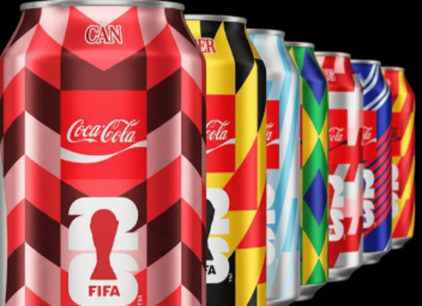 Fifa Coke Country cans