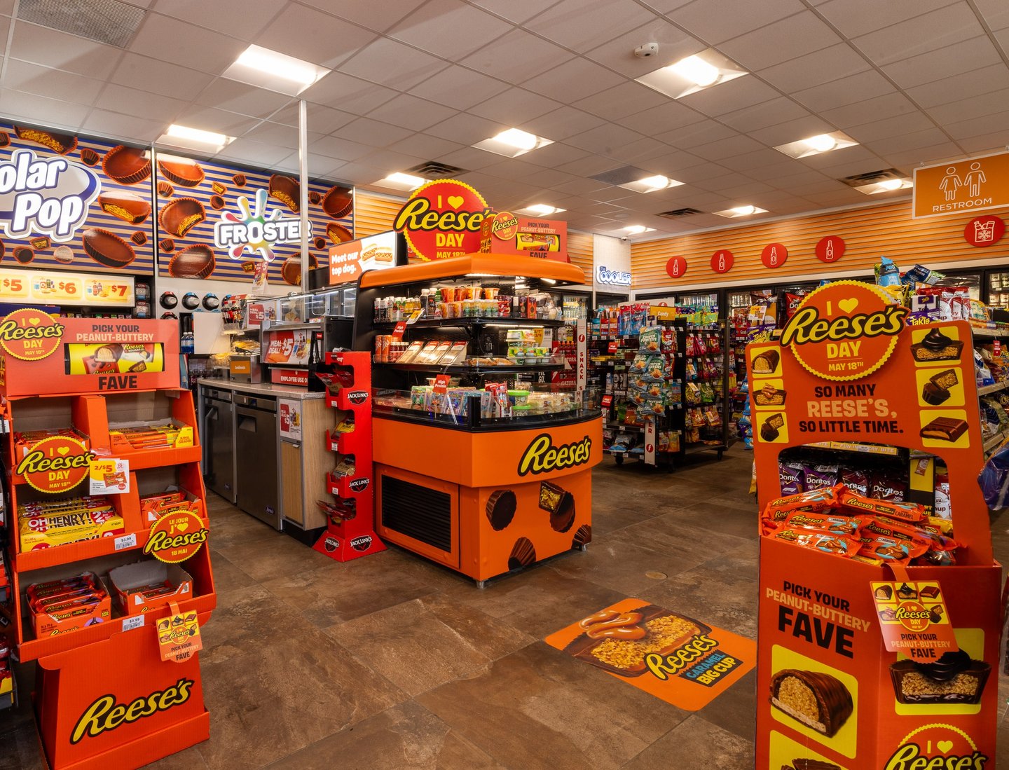 Interior of the Circle K takeover by Reese's