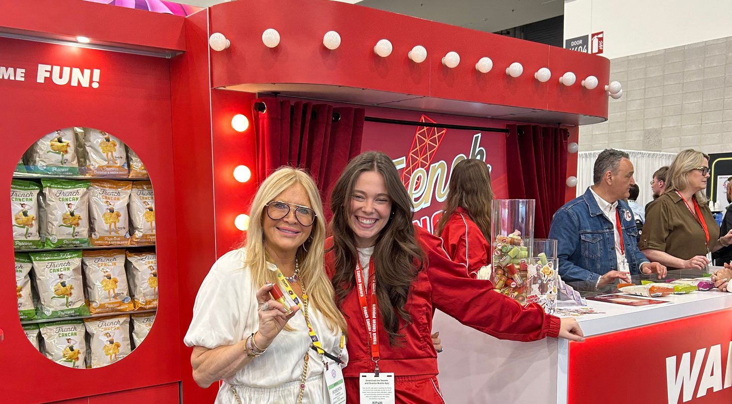 Ashley Langevin (right) of French Cancan Popcorn