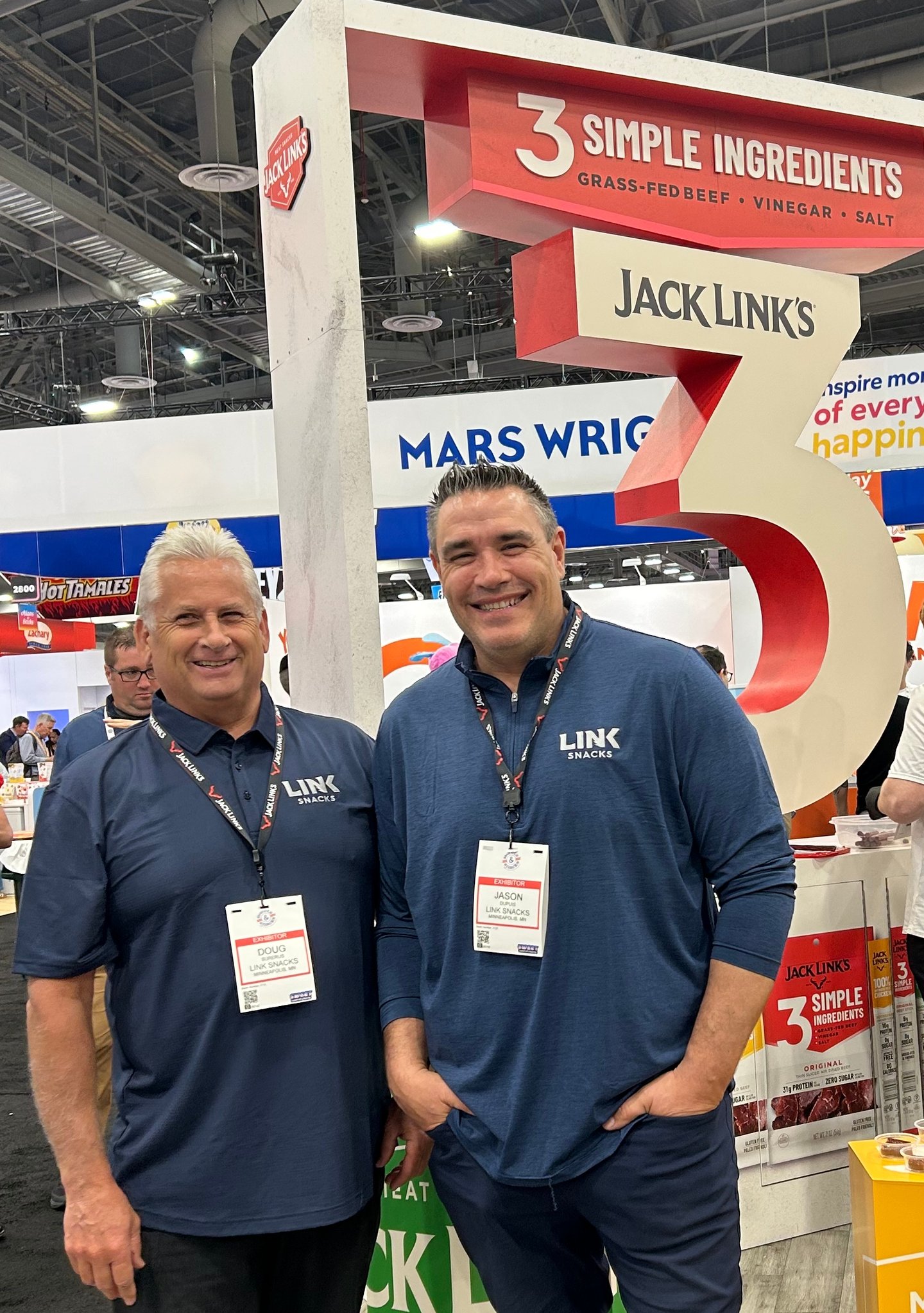 Jason Dupuis and Doug Surerus of Jack Links