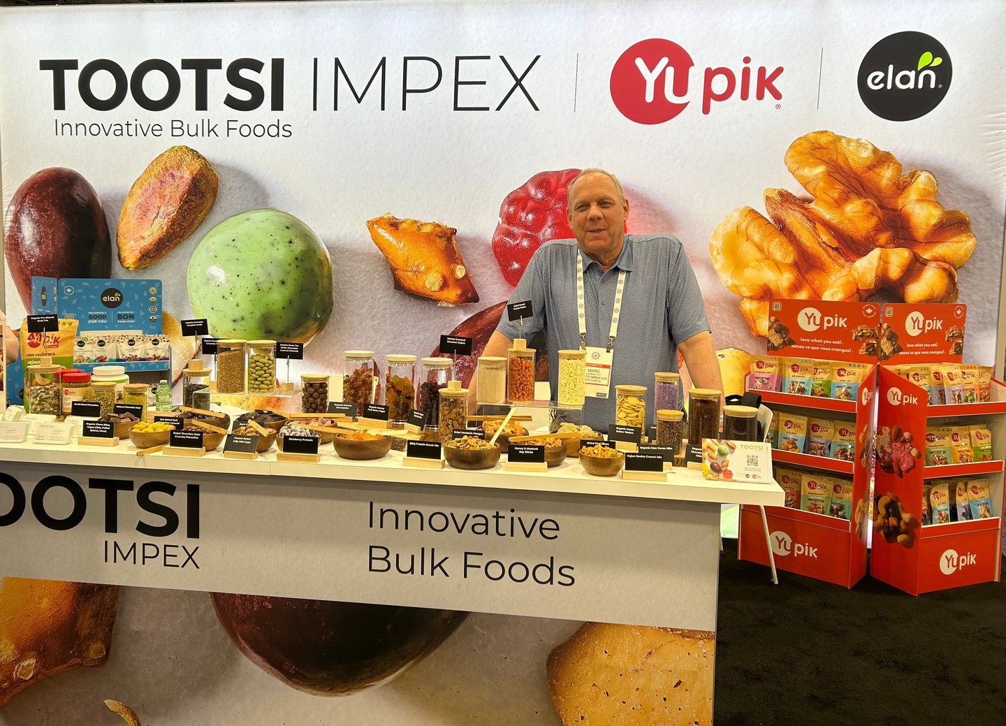 Marc Knobovitch at the Tootsi Impex stand 2026 sweets&snacks expo