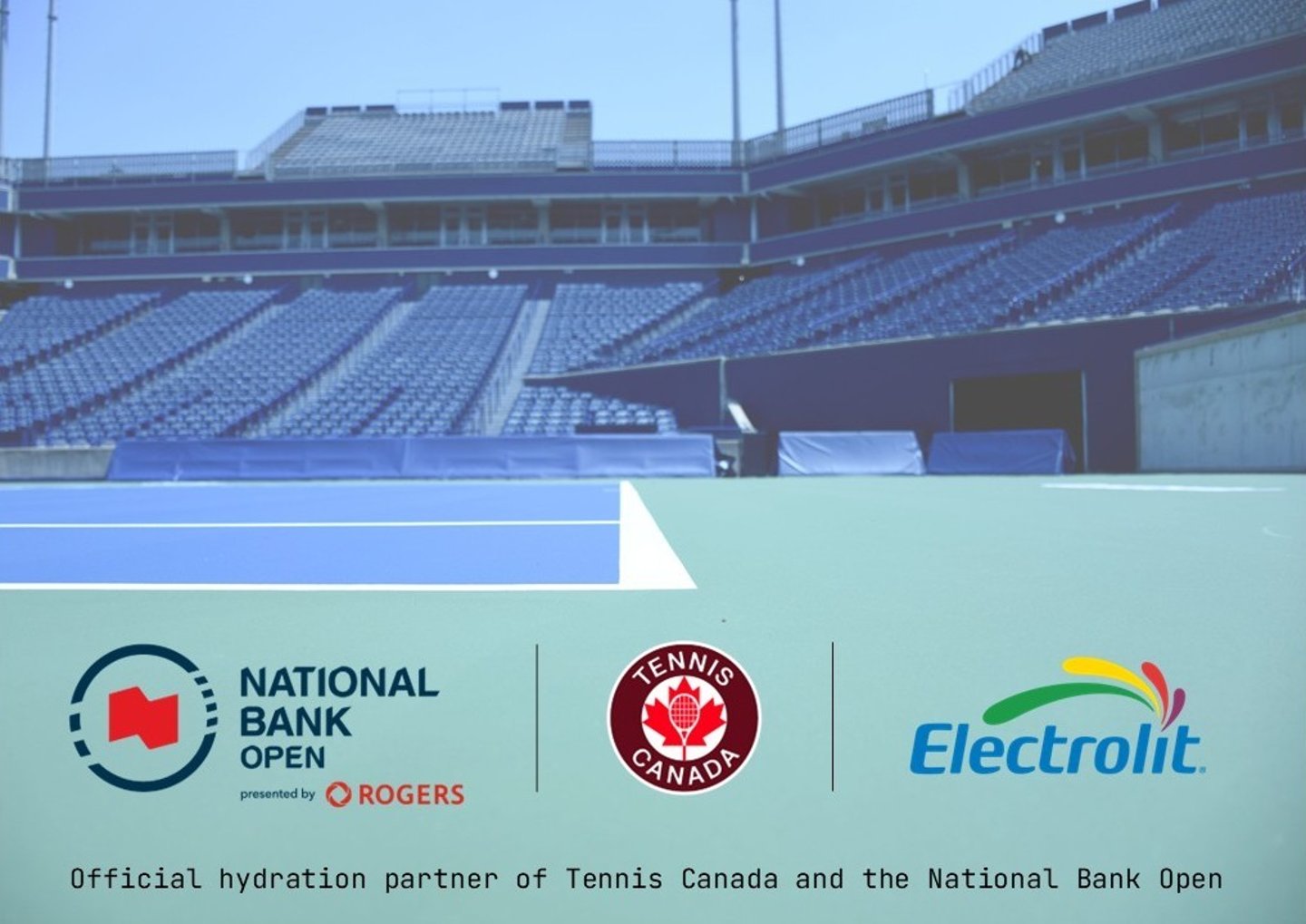 Electrolit tennis open partnership logos