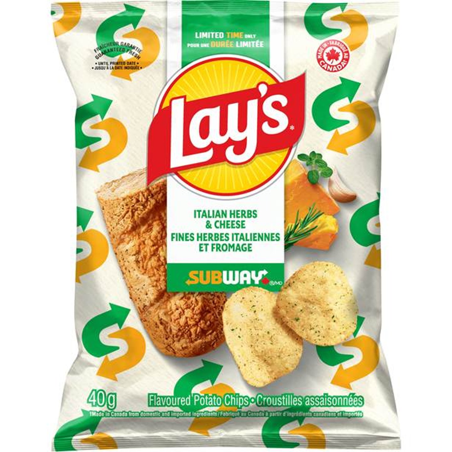 Lay's Subway bread inspired potato chips