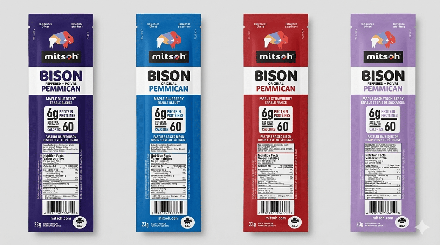 product shot of Mitosh meat snacks
