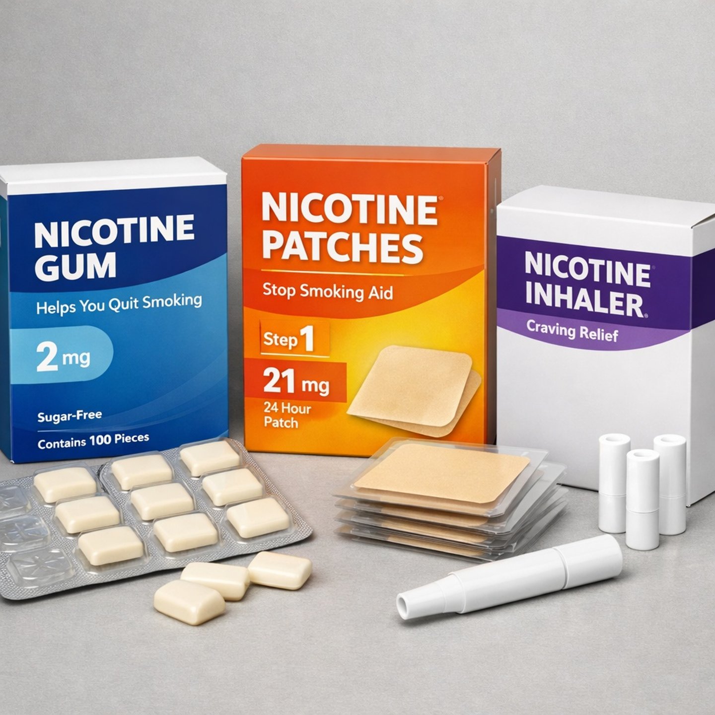 A range of smoking cessation products