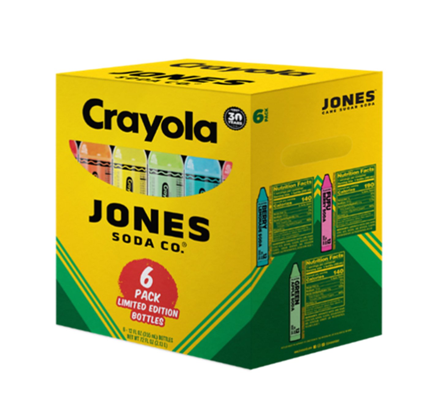 Jones Soda Crayola six-pack
