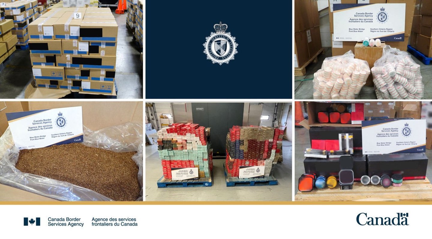 CBSA contraband August 2026 tobacco bust