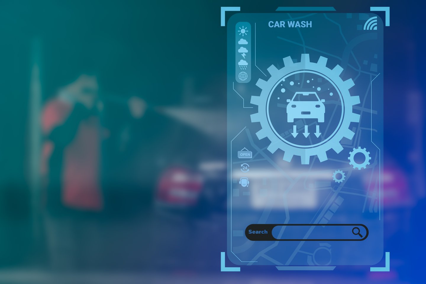 AI interface at car wash