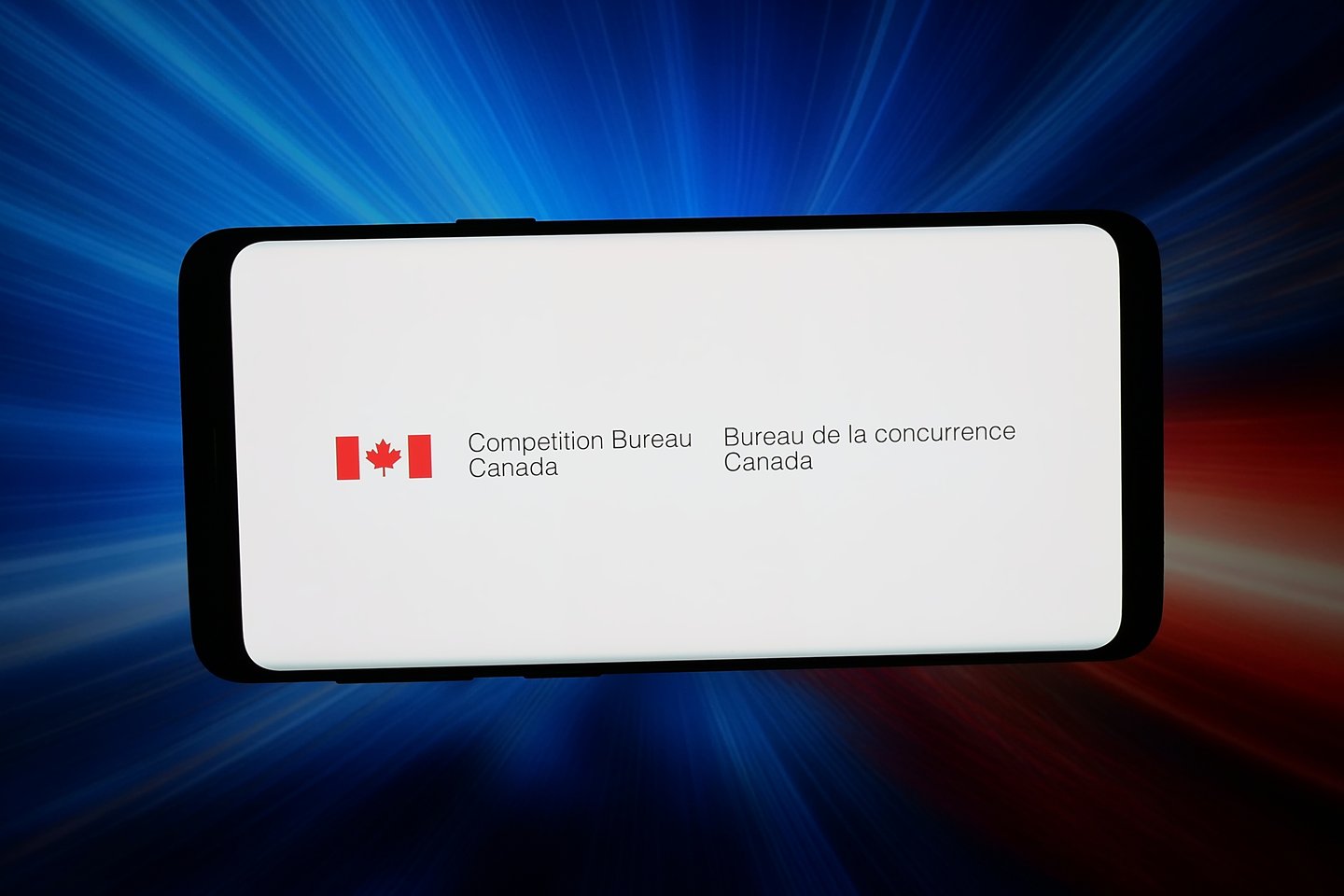 competition bureau on smartphone