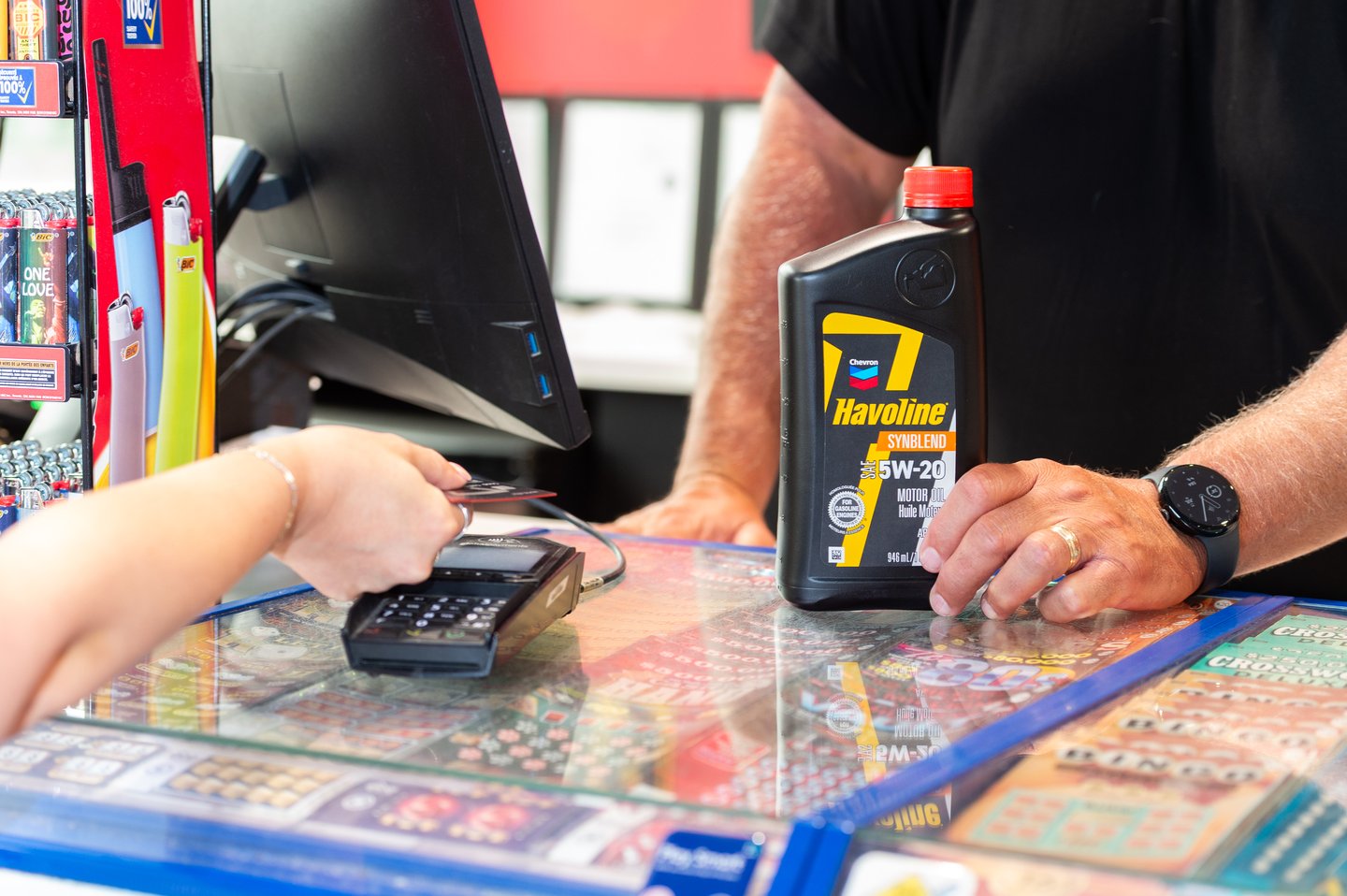 payments at convenience store