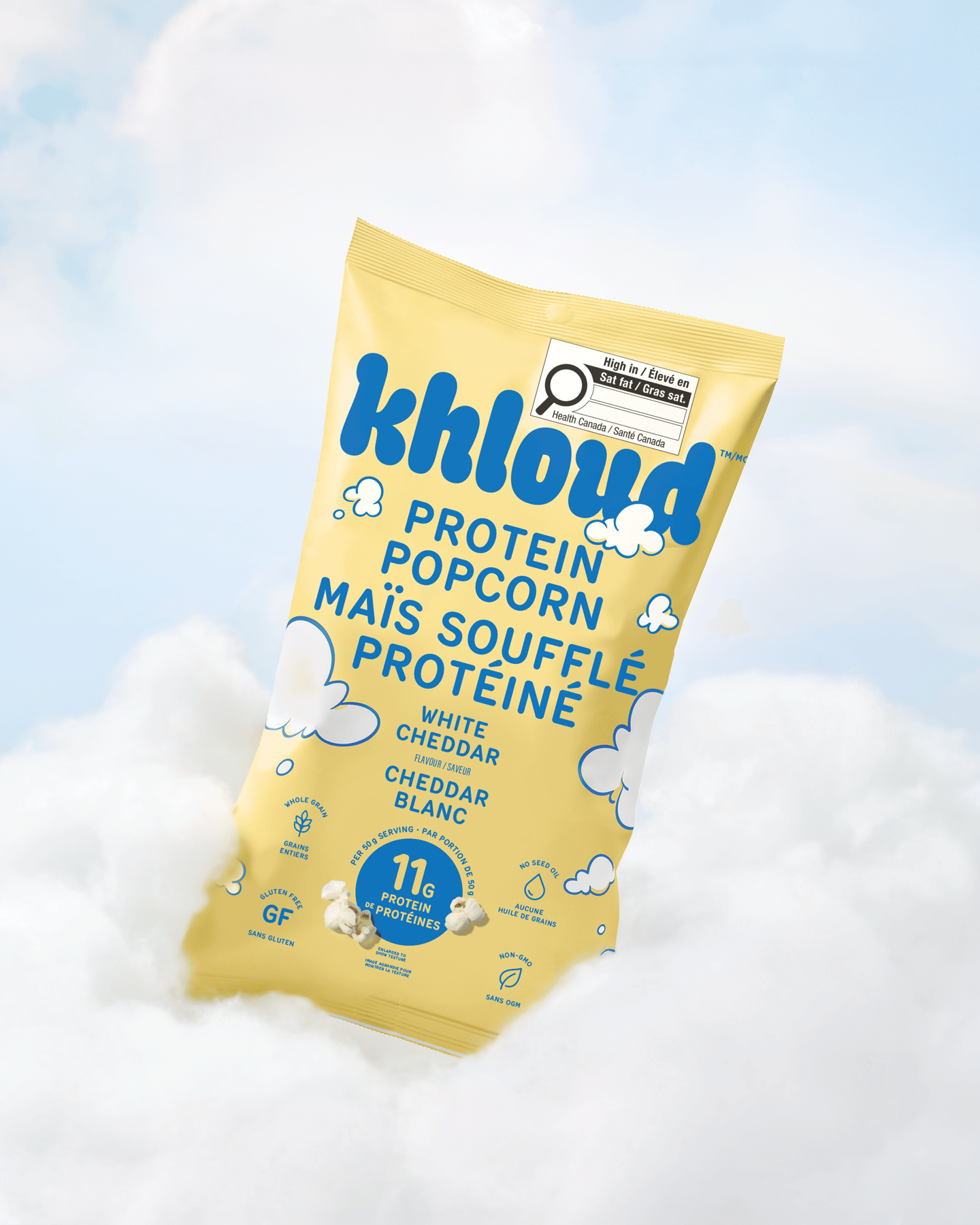 Khloud protein cheddar popcorn
