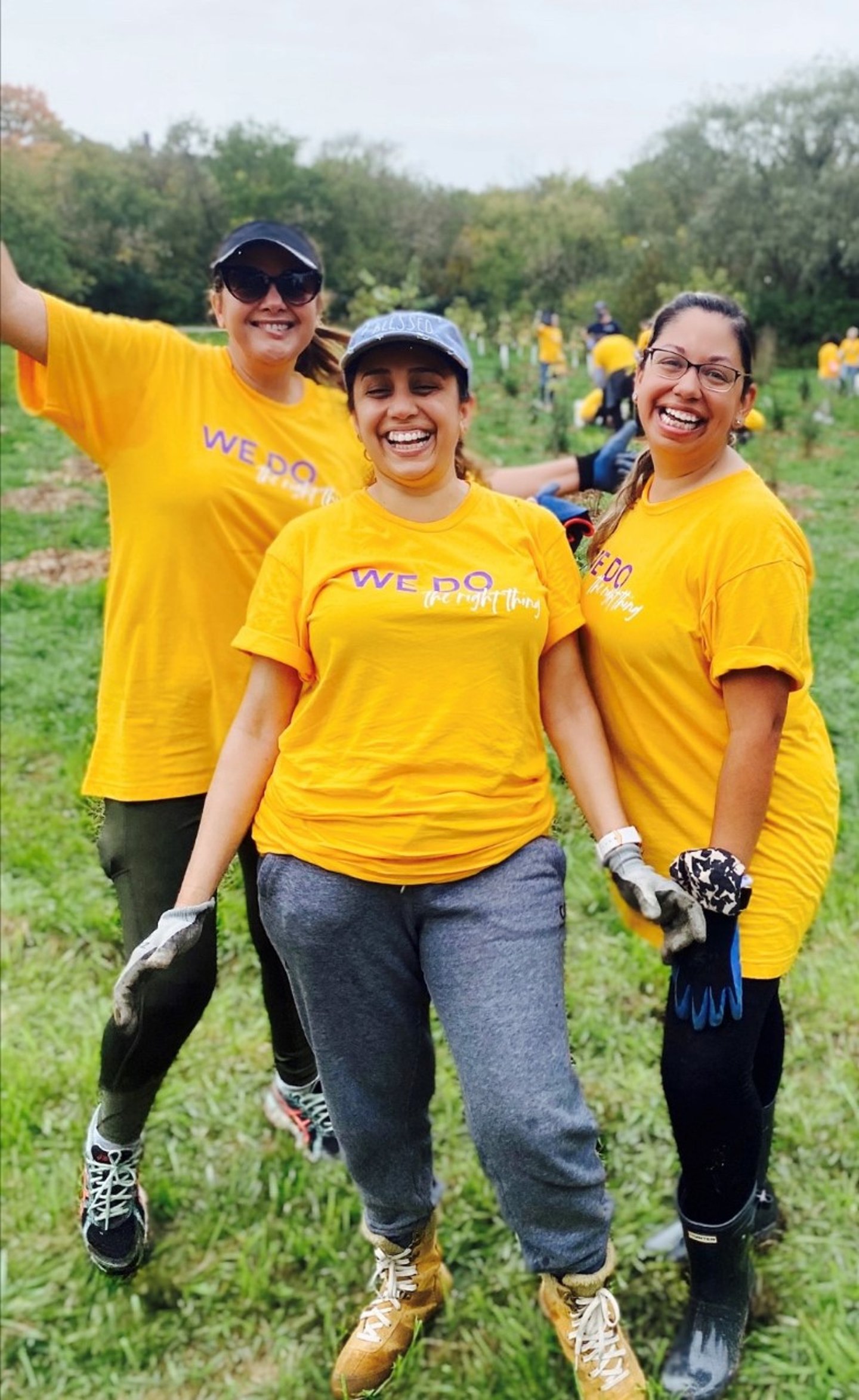 JTI MacDonald Employees at the tree planting event fall 2021