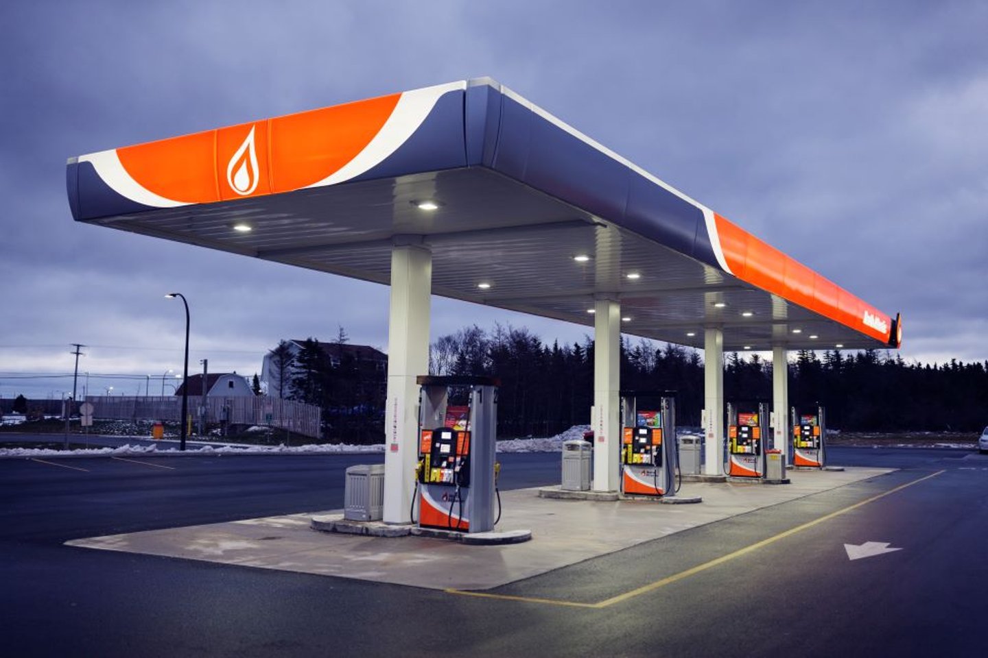 Orange Store Fuel Pumps