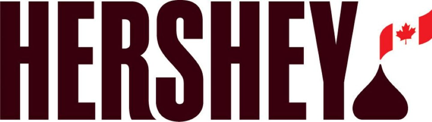 Hershey Canada Logo with Hershey Kiss