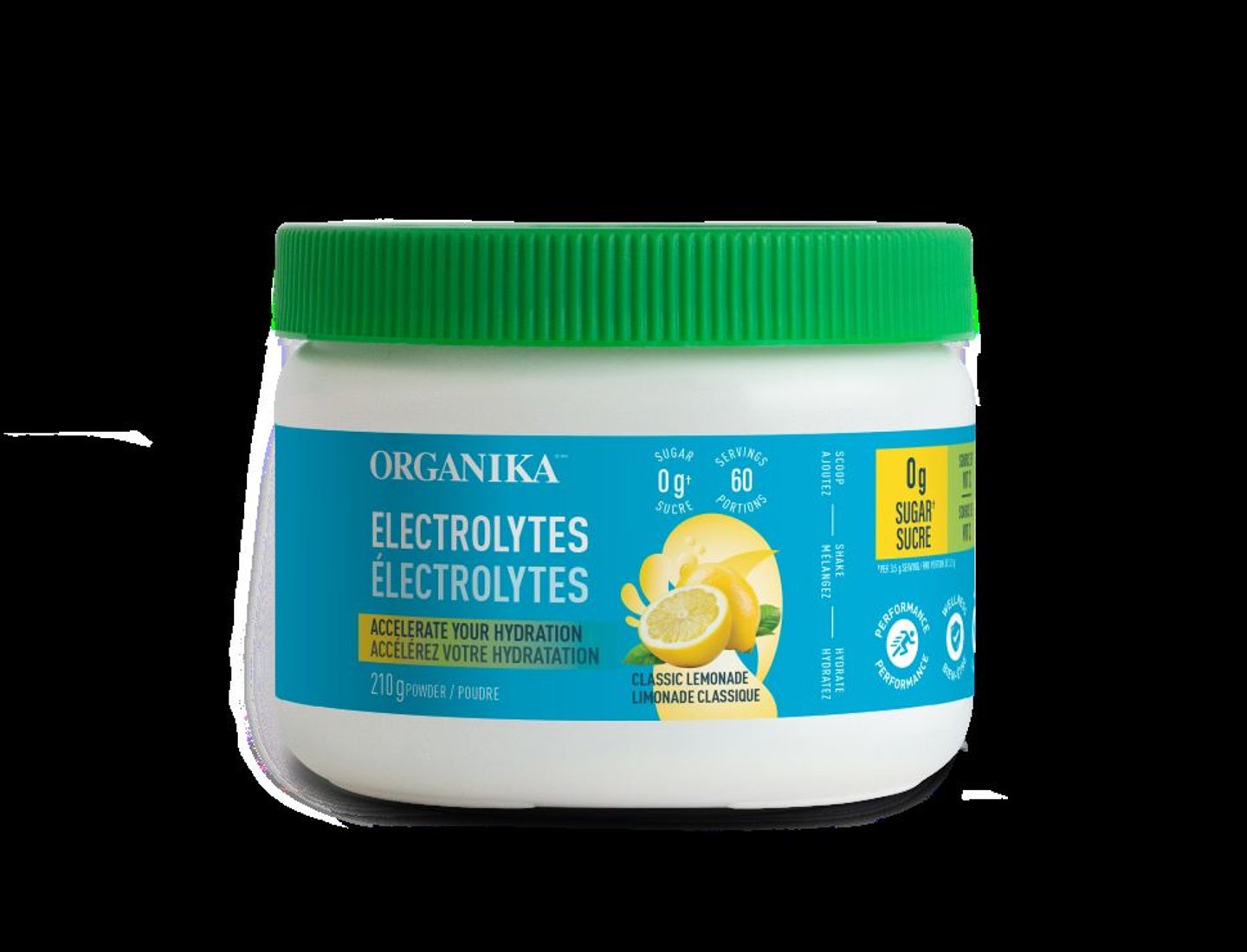 Organika Electrolytes 60 Servings Classic Lemonade