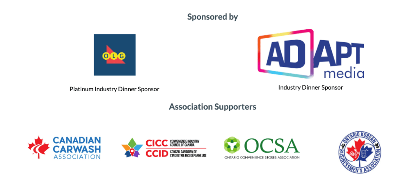 Sponsors for industry dinner