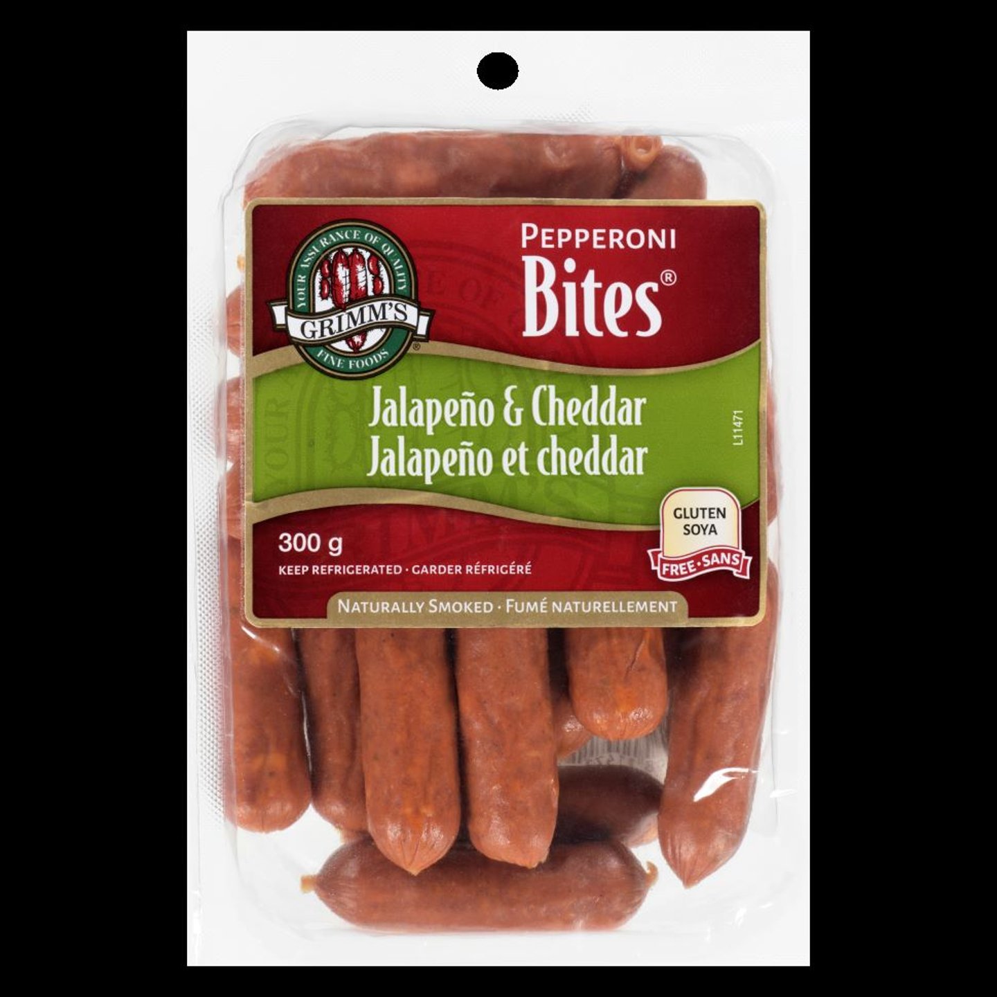 Grimms Jalapeno and Cheddar Pepperoni Bites