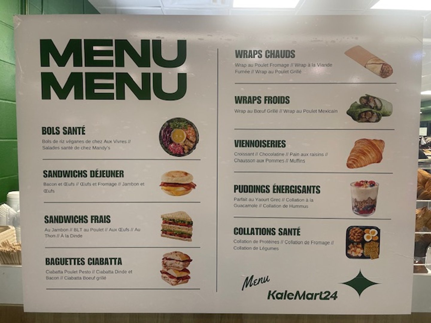 KaleMart24 menu