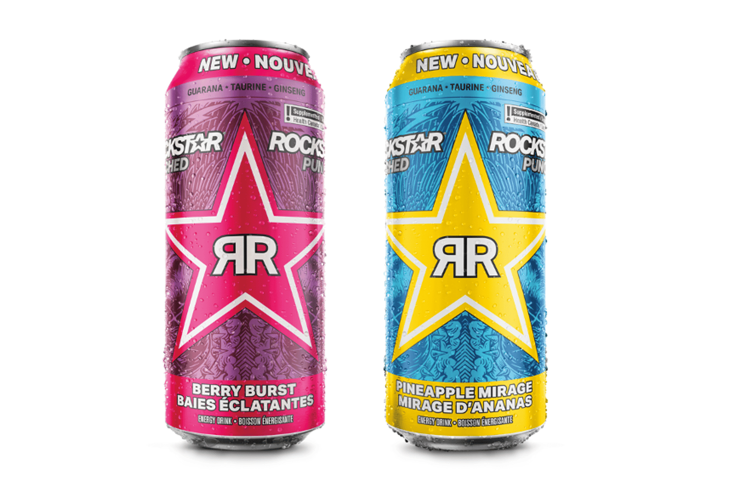 Rockstar new fruity flavour cans