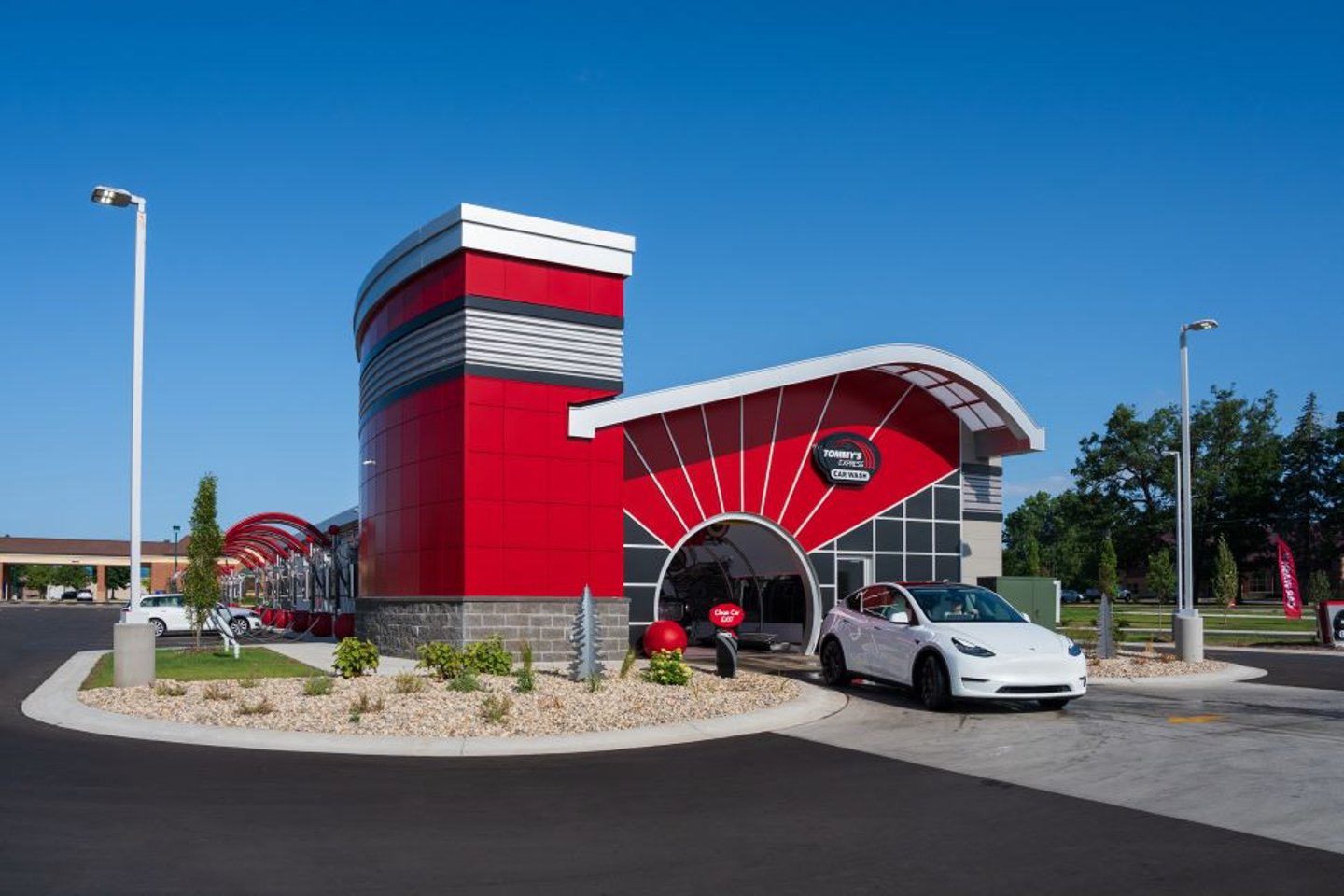 Tommys Car Wash Canada Exterior with vehicle exiting