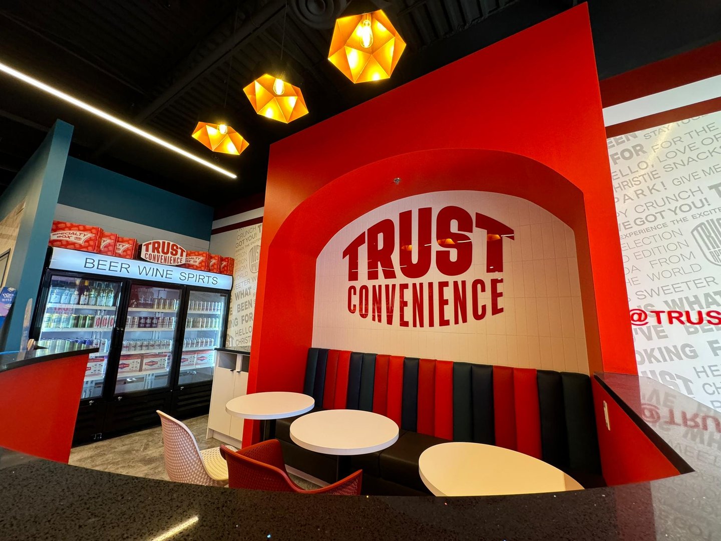 Trust convenience seating area