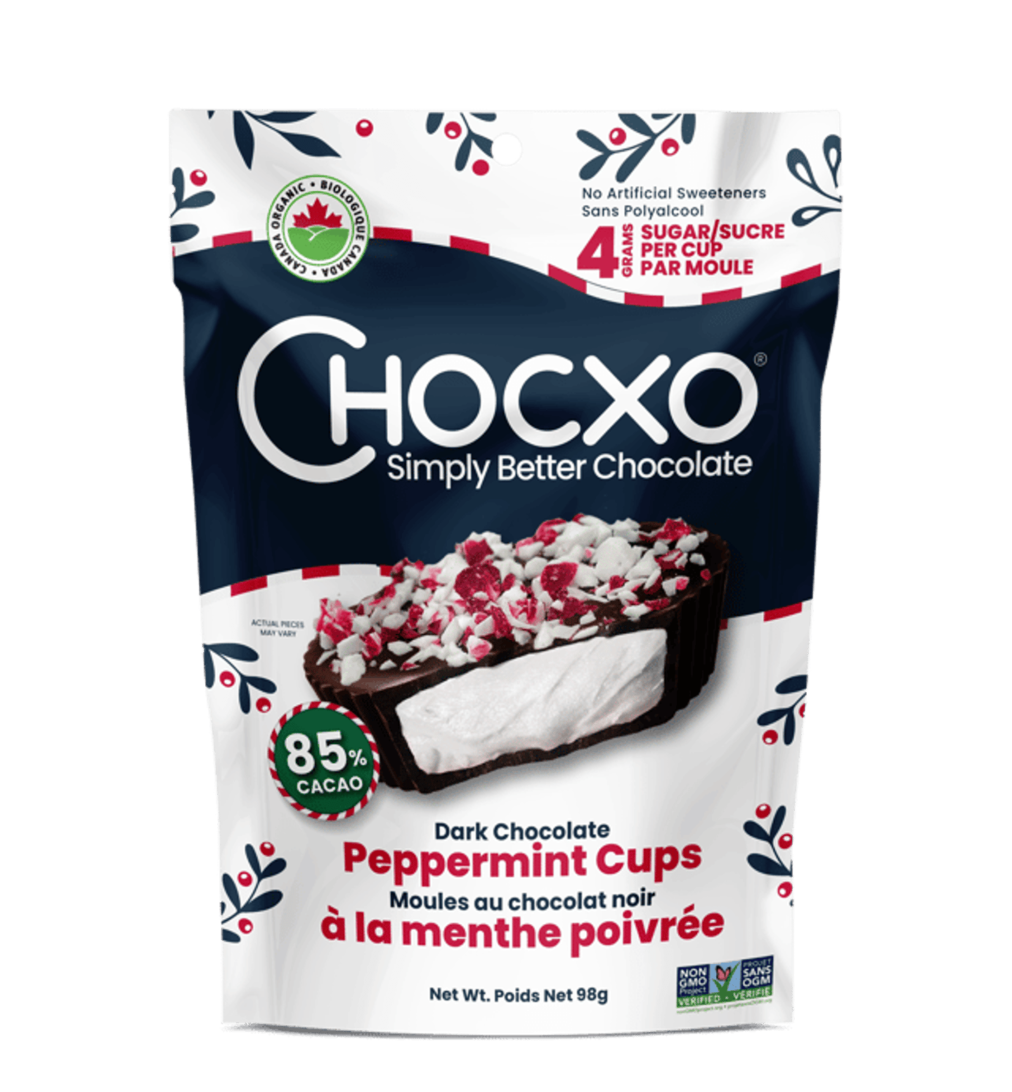 Chocxo Pepermint Cups package