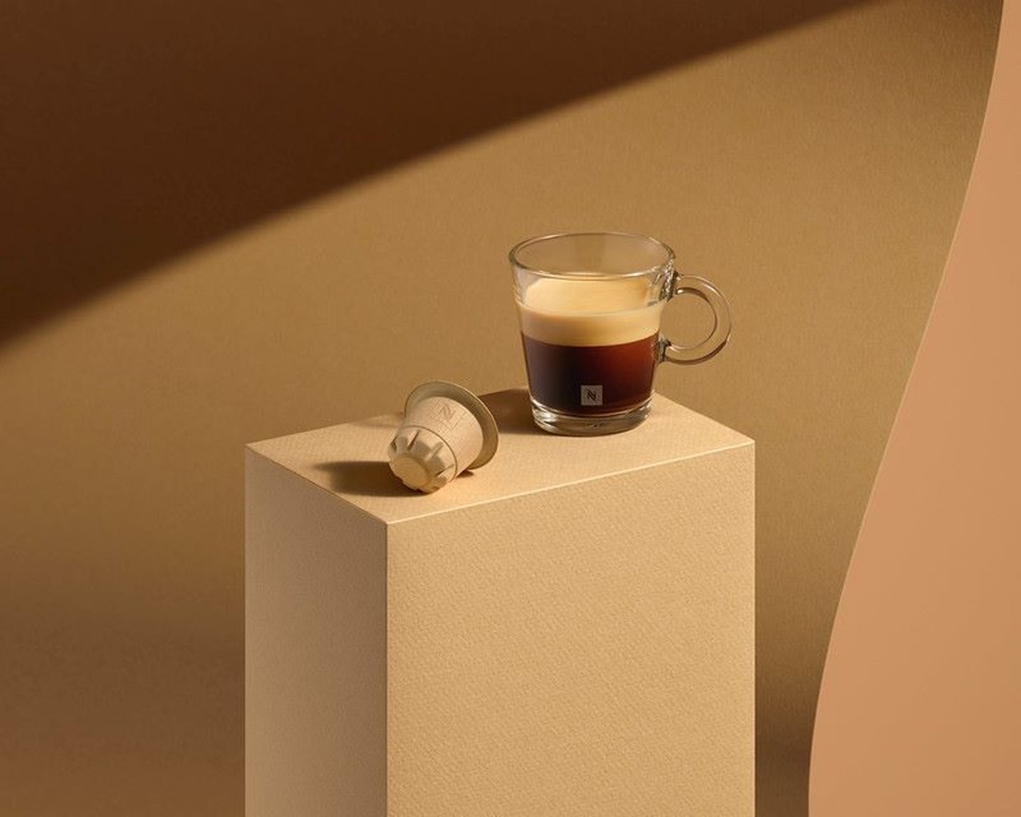 Nespresso with compostable pod