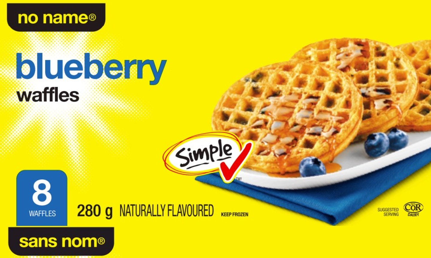 No Name Blueberry Waffles under recall