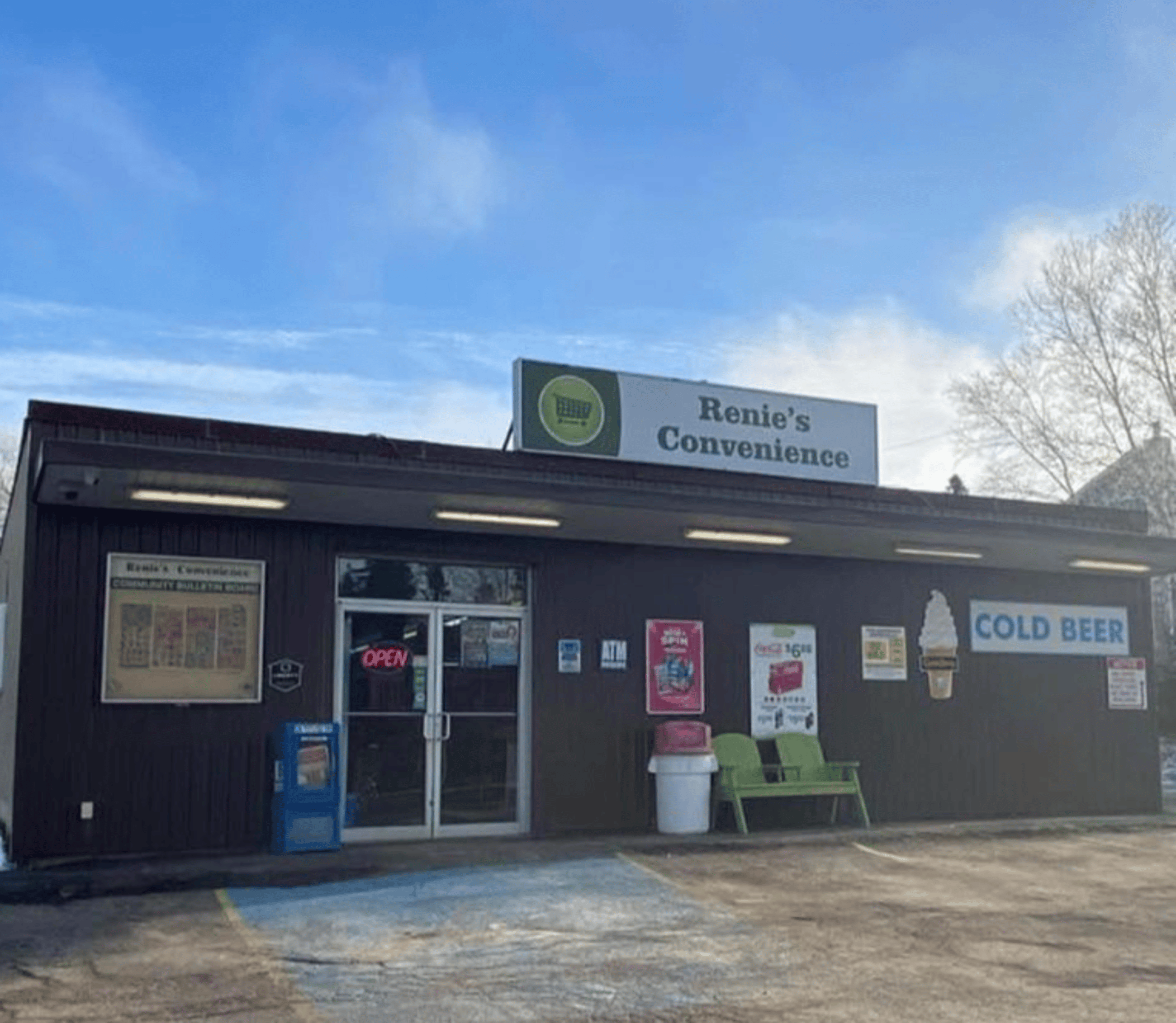 Renie's Convenience exterior shot