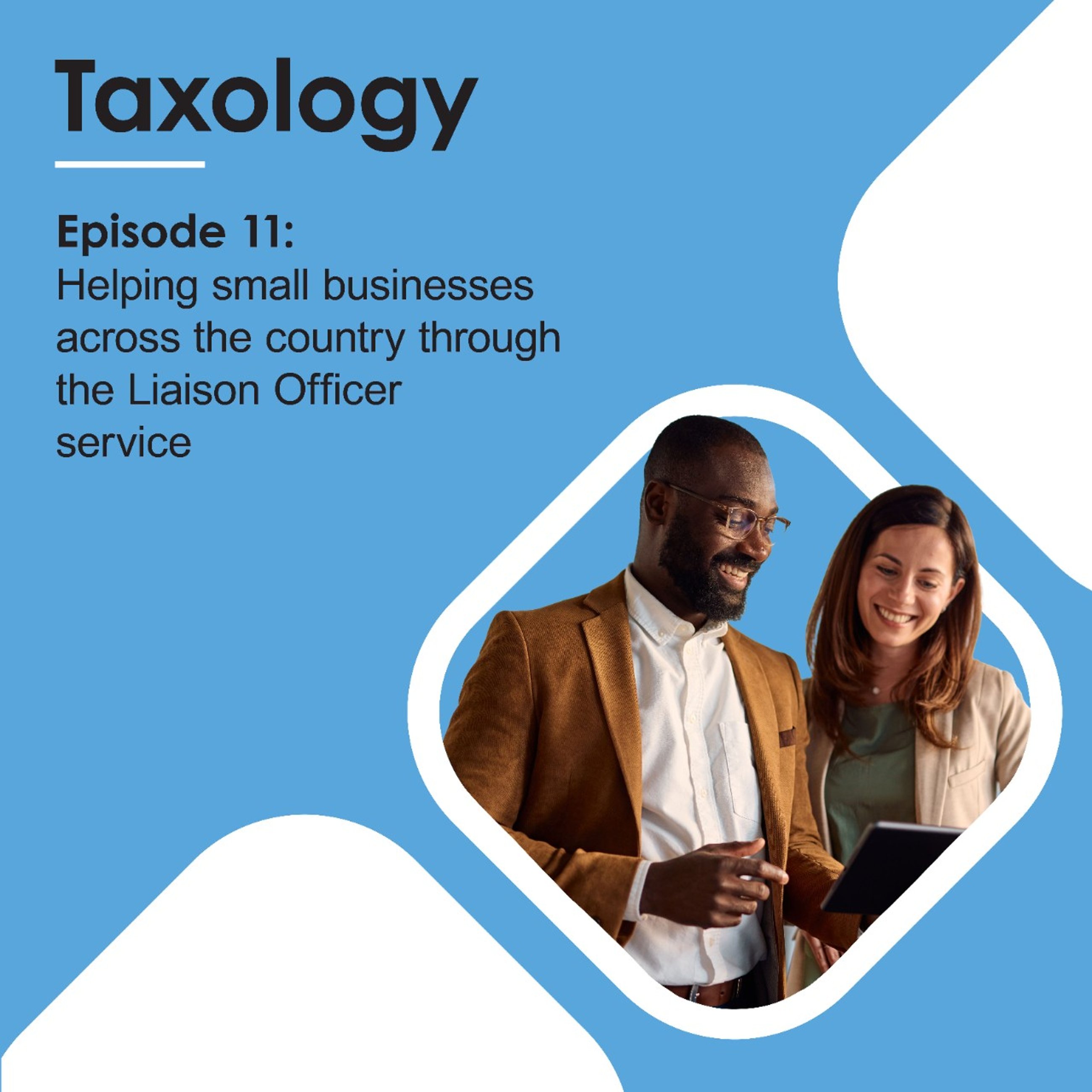 Revenue Canada's podcast logo for Taxology