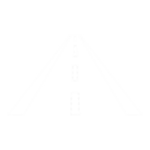 An icon of a road, leading into the distance