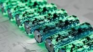 Battery renewable energy innovation EV lithium 3d illustration