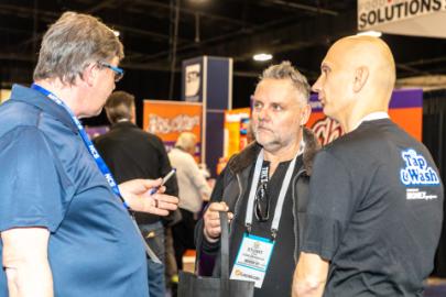 Attendees trying samples at the 2023 Convenience U CARWACS Show